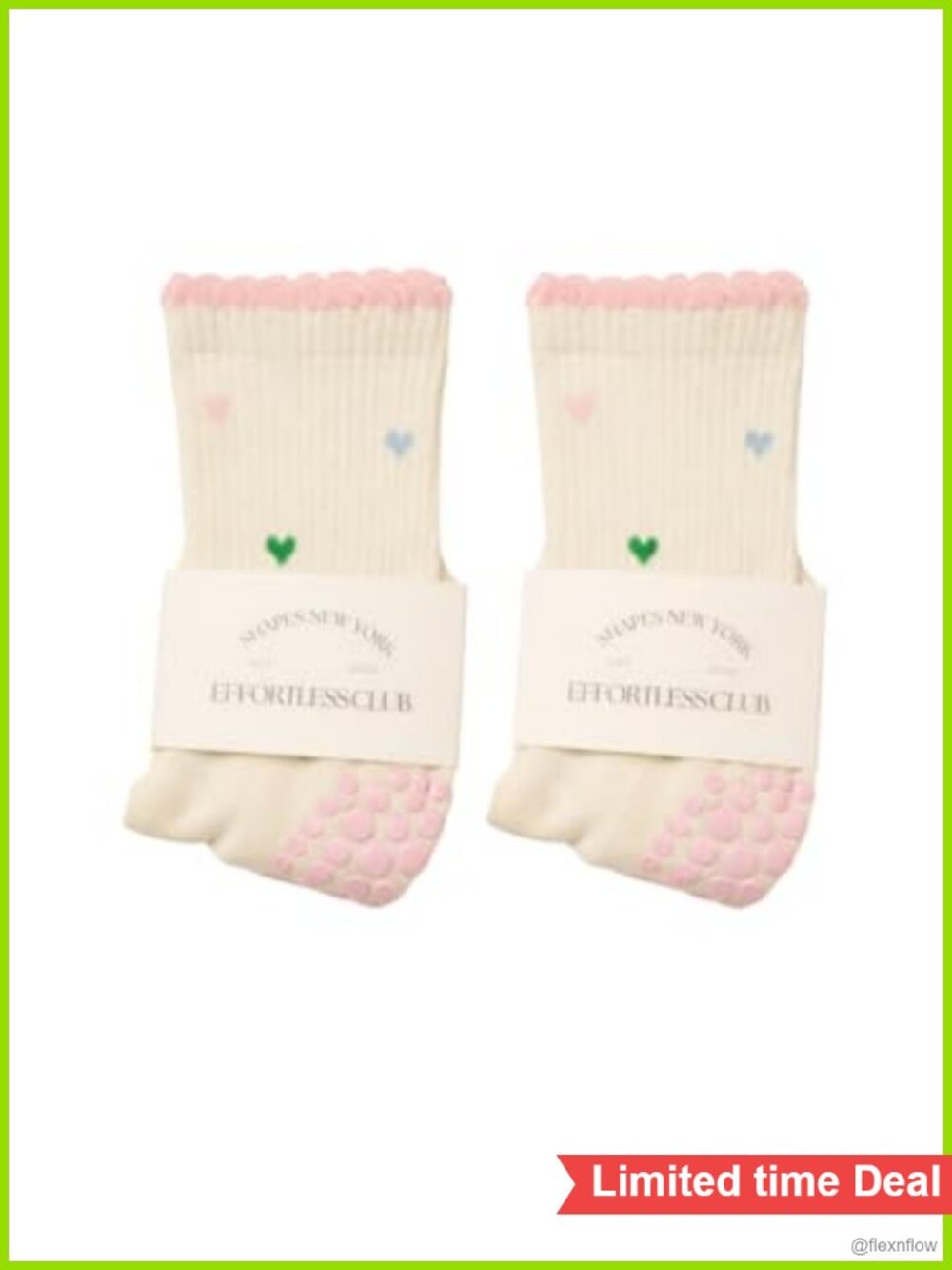 Pilates Grip Socks Non-Slip Silicone Grippy Crew for Yoga Barre